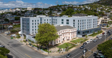 Aerial shot of the RISE Center.